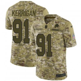 Washington Commanders #91 Ryan Kerrigan Camo Men Stitched NFL Limited 2018 Salute to Service Jersey Men