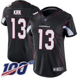 Arizona Cardinals #13 Christian Kirk Black Alternate Women's Stitched NFL 100th Season Vapor Limited Jersey