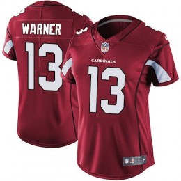 Arizona Cardinals #13 Kurt Warner Red Team Color Women's Stitched NFL Vapor Untouchable Limited Jersey