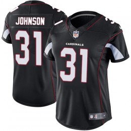 Arizona Cardinals #31 David Johnson Black Alternate Women's Stitched NFL Vapor Untouchable Limited Jersey