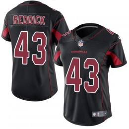 Arizona Cardinals #43 Haason Reddick Black Women's Stitched NFL Limited Rush Jersey