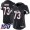 Arizona Cardinals #73 Max Garcia Black Alternate Women's Stitched NFL 100th Season Vapor Untouchable Limited Jersey