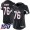 Arizona Cardinals #76 Marcus Gilbert Black Alternate Women's Stitched NFL 100th Season Vapor Untouchable Limited Jersey