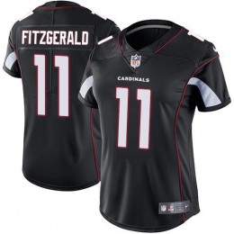 Cardinals #11 Larry Fitzgerald Black Alternate Women's Stitched NFL Vapor Untouchable Limited Jersey