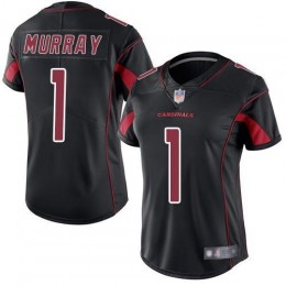 Cardinals #1 Kyler Murray Black Women's Stitched NFL Limited Rush Jersey