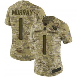 Cardinals #1 Kyler Murray Camo Women's Stitched NFL Limited 2018 Salute To Service Jersey