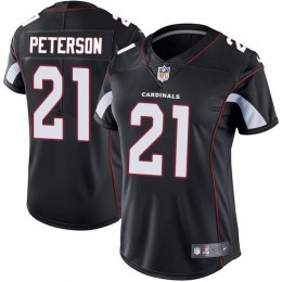 Cardinals #21 Patrick Peterson Black Alternate Women's Stitched NFL Vapor Untouchable Limited Jersey