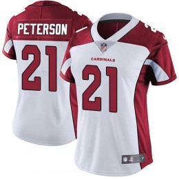 Cardinals #21 Patrick Peterson White Women's Stitched NFL Vapor Untouchable Limited Jersey