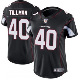 Cardinals #40 Pat Tillman Black Alternate Women's Stitched NFL Vapor Untouchable Limited Jersey