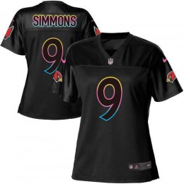 Cardinals #9 Isaiah Simmons Black Women's NFL Fashion Game Jersey