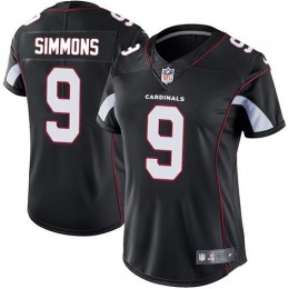 Cardinals #9 Isaiah Simmons Black Alternate Women's Stitched NFL Vapor Untouchable Limited Jersey
