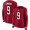 Cardinals #9 Isaiah Simmons Red Team Color Women's Stitched NFL Limited Therma Long Sleeve Jersey