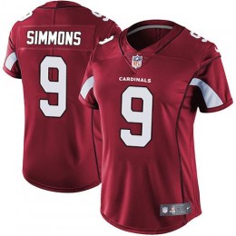 Cardinals #9 Isaiah Simmons Red Team Color Women's Stitched NFL Vapor Untouchable Limited Jersey