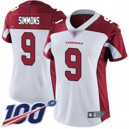 Cardinals #9 Isaiah Simmons White Women's Stitched NFL 100th Season Vapor Untouchable Limited Jersey