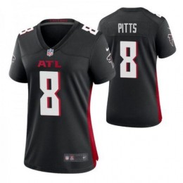 Women's Atlanta Falcons #8 Kyle Pitts Black Vapor Untouchable Limited NFL Stitched Jersey