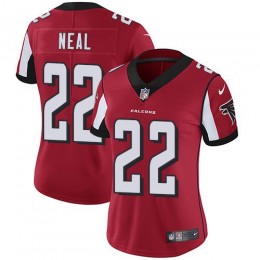 Atlanta Falcons #22 Keanu Neal Red Team Color Women's Stitched NFL Vapor Untouchable Limited Jersey