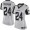 Atlanta Falcons #24 Devonta Freeman Gray Women's Stitched NFL Limited Gridiron Gray II Jersey