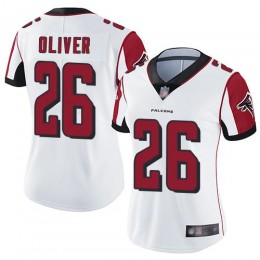 Atlanta Falcons #26 Isaiah Oliver White Women's Stitched NFL Vapor Untouchable Limited Jersey