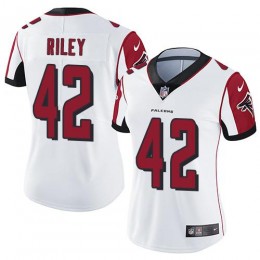 Atlanta Falcons #42 Duke Riley White Women's Stitched NFL Vapor Untouchable Limited Jersey