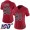 Atlanta Falcons #90 Marlon Davidson Red Women's Stitched NFL Limited Rush 100th Season Jersey