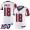 Falcons #18 Calvin Ridley White Women's Stitched NFL 100th Season Vapor Limited Jersey