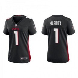 Women Atlanta Falcons #1 Marcus Mariota Black Vapor Untouchable Limited NFL Stitched Jersey