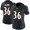 Baltimore Ravens #36 Chuck Clark Black Alternate Women's Stitched NFL Vapor Untouchable Limited Jersey