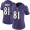 Baltimore Ravens #81 Hayden Hurst Purple Team Color Women's Stitched NFL Vapor Untouchable Limited Jersey