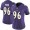 Baltimore Ravens #96 Domata Peko Sr Purple Team Color Women's Stitched NFL Vapor Untouchable Limited Jersey
