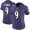Ravens #9 Justin Tucker Purple Team Color Women's Stitched NFL Vapor Untouchable Limited Jersey