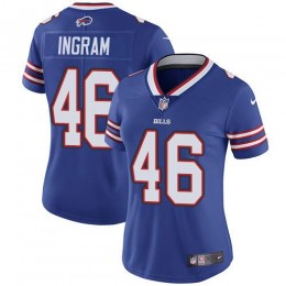 Bills #46 Ja'Marcus Ingram Royal Blue Team Color Women's Stitched NFL Vapor Untouchable Limited Jersey
