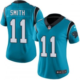 Carolina Panthers #11 Torrey Smith Blue Alternate Women's Stitched NFL Vapor Untouchable Limited Jersey