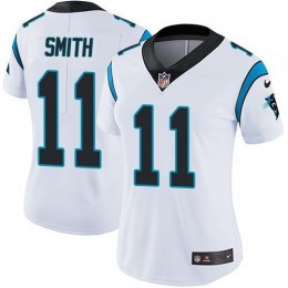 Carolina Panthers #11 Torrey Smith White Women's Stitched NFL Vapor Untouchable Limited Jersey