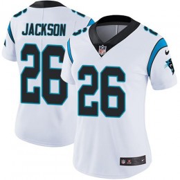 Carolina Panthers #26 Donte Jackson White Women's Stitched NFL Vapor Untouchable Limited Jersey