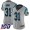 Carolina Panthers #31 Juston Burris Silver Women's Stitched NFL Limited Inverted Legend 100th Season Jersey
