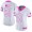 Carolina Panthers #51 Sam Mills White/Pink Women's Stitched NFL Limited Rush Fashion Jersey