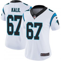 Carolina Panthers #67 Ryan Kalil White Women's Stitched NFL Vapor Untouchable Limited Jersey