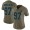 Carolina Panthers #97 Yetur Gross-Matos Olive Women's Stitched NFL Limited 2017 Salute To Service Jersey