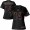 Panthers #14 Sam Darnold Black Women's NFL Fashion Game Jersey