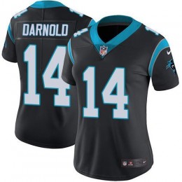 Panthers #14 Sam Darnold Black Team Color Women's Stitched NFL Vapor Untouchable Limited Jersey