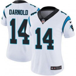 Panthers #14 Sam Darnold White Women's Stitched NFL Vapor Untouchable Limited Jersey