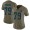Panthers #79 Ikem Ekwonu Olive Women's Stitched NFL Limited 2017 Salute To Service Jersey