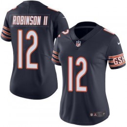 Chicago Bears #12 Allen Robinson II Navy Blue Team Color Women's Stitched NFL Vapor Untouchable Limited Jersey