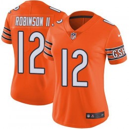 Chicago Bears #12 Allen Robinson II Orange Women's Stitched NFL Limited Rush Jersey