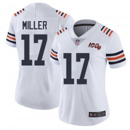 Chicago Bears #17 Anthony Miller White Alternate Women's Stitched NFL Vapor Untouchable Limited 100th Season Jersey
