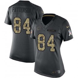 Chicago Bears #84 Cordarrelle Patterson Black Women's Stitched NFL Limited 2016 Salute to Service Jersey