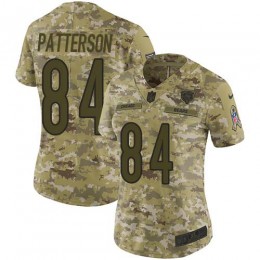 Chicago Bears #84 Cordarrelle Patterson Camo Women's Stitched NFL Limited 2018 Salute To Service Jersey