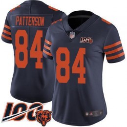 Chicago Bears #84 Cordarrelle Patterson Navy Blue Alternate Women's Stitched NFL 100th Season Vapor Untouchable Limited Jersey