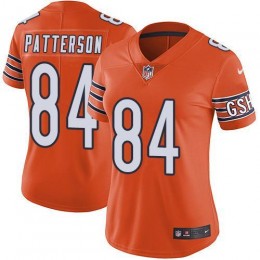 Chicago Bears #84 Cordarrelle Patterson Orange Women's Stitched NFL Limited Rush Jersey