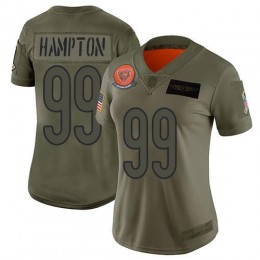 Chicago Bears #99 Dan Hampton Camo Women's Stitched NFL Limited 2019 Salute to Service Jersey